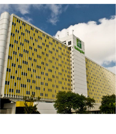 Fachada do Holiday Inn Parque Anhembi